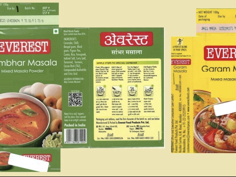 Spices Brand Everest Under Question Mark For Its Product Safety